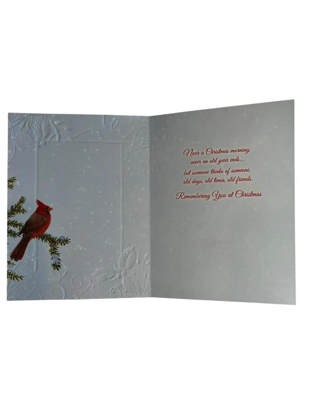 Christmas Card Embossed Cards 1 Box Contains 12 Cards And Envelopes. New In Box.